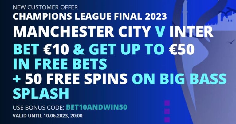Bet €10 on Inter vs Man City & Get €50 in Free Bets